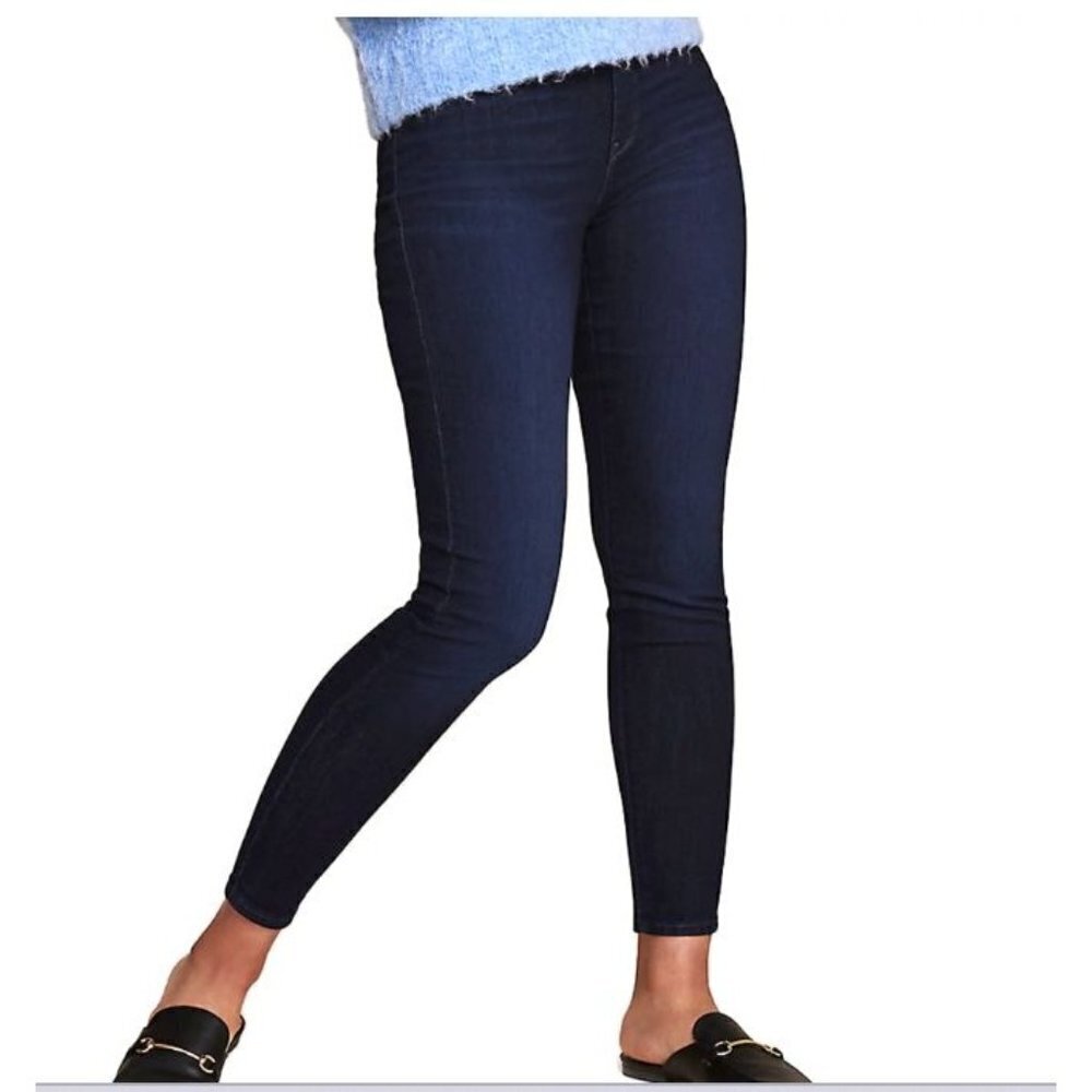 New! Levi's Strauss Signature Mid-Rise Skinny Jeans Dark Wash Blue Size 26L